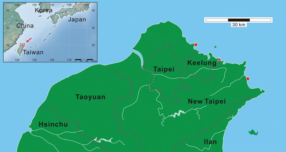 شمالی تائیوان نقشہ