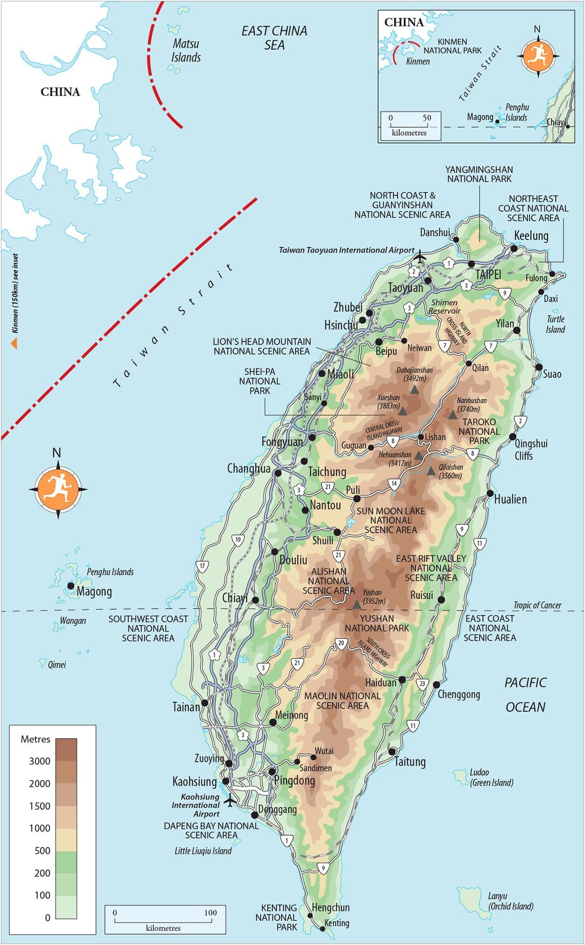 نقشہ کے kenting تائیوان