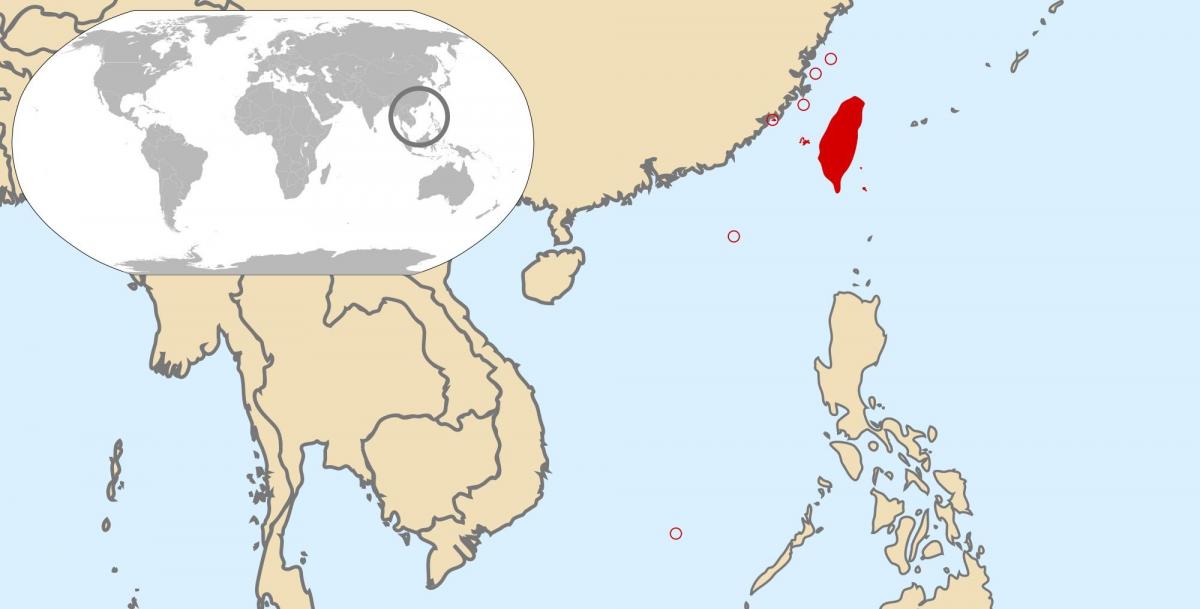 تائیوان عالمی نقشہ