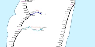 تائیوان hsr اسٹیشن کا نقشہ