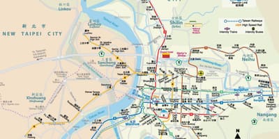 تائیوان کے تائی پے mrt نقشہ