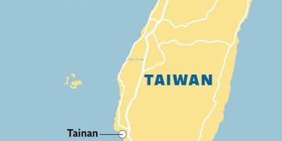 نقشہ کے tainan شہر تائیوان