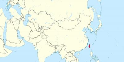 تائیوان نقشہ ایشیا میں