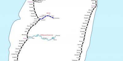 ریلوے کا نقشہ تائیوان