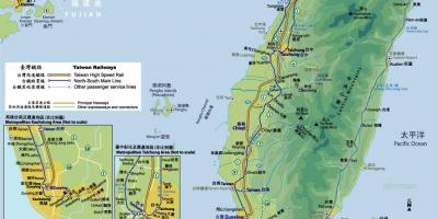 تائیوان ریلوے ٹرین کا نقشہ