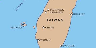 تائیوان کے بین الاقوامی ہوائی اڈے کا نقشہ